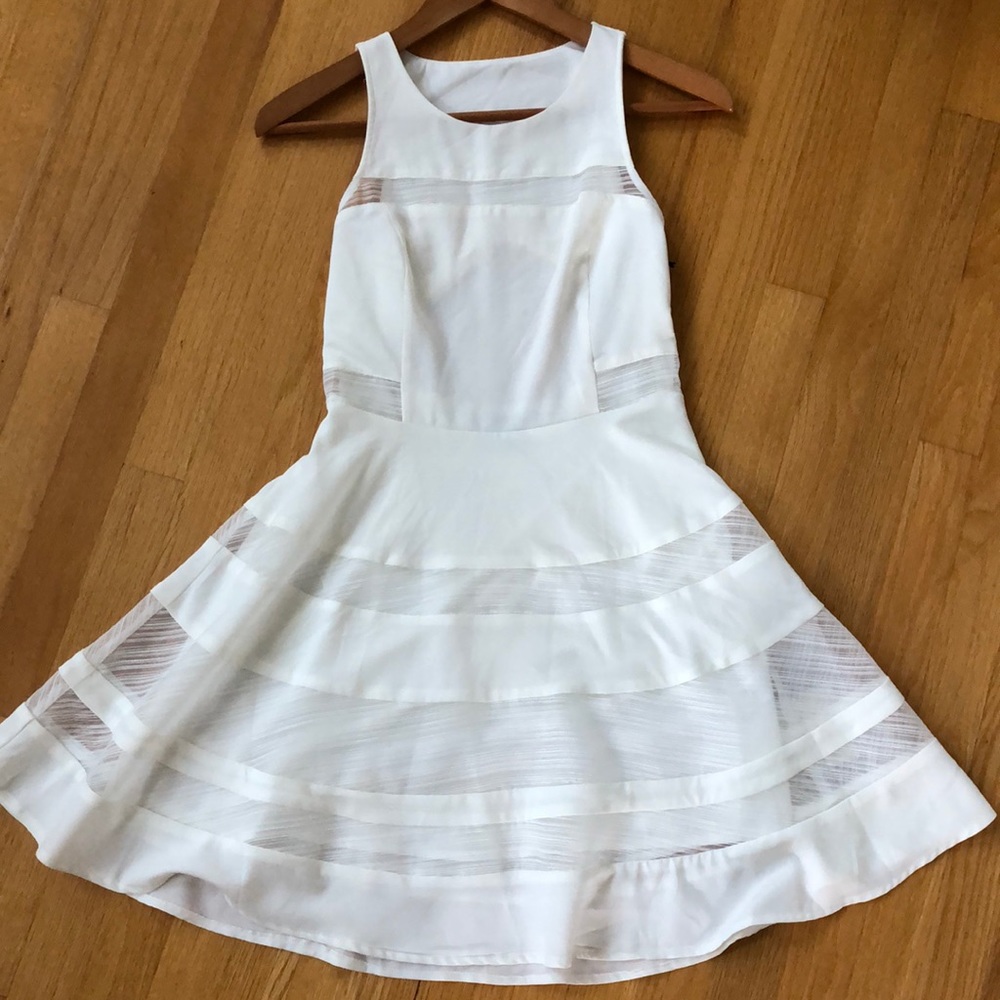 Lulus Ivory Skater Dress